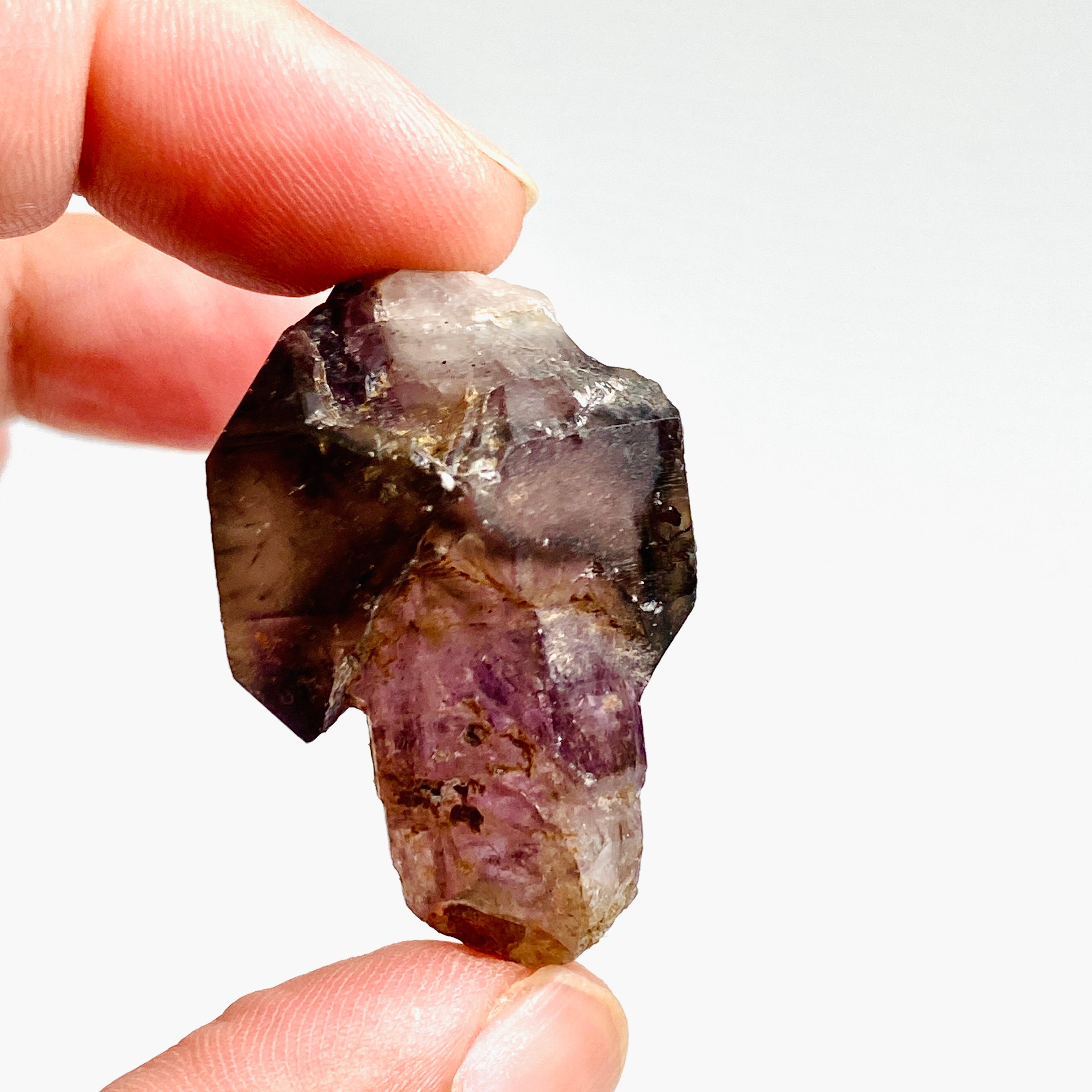 Natural Smokey Amethyst Scepter Crystal with Inclusions - Similar to Super Seven & Brandberg (CR3734) - Perfect for Meditation, Energy Healing & Crystal Collections
