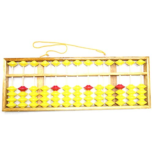 13-Column Wooden Chinese Abacus - Large Non-Slip Soroban Math Tool (58cm) for Kids Learning & Education | Home Schooling & Montessori Classroom Supplies
