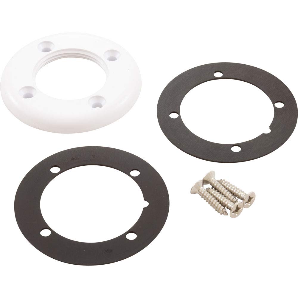 Custom Molded VNL Pool Return Faceplate Kit - Threaded White for Inground & Above Ground Pools - Easy Installation & Replacement
