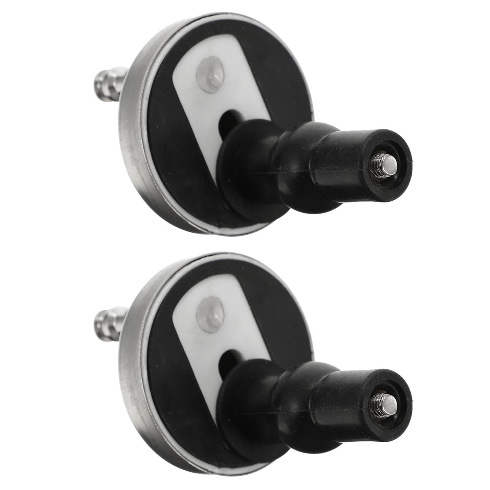 2-Pack Toilet Seat Hinge Replacement Kit with Screws, Nuts & Covers - Durable Bidet-Compatible Hardware for Secure Seat Installation - Perfect for Bathroom Renovation & DIY Toilet Repair
