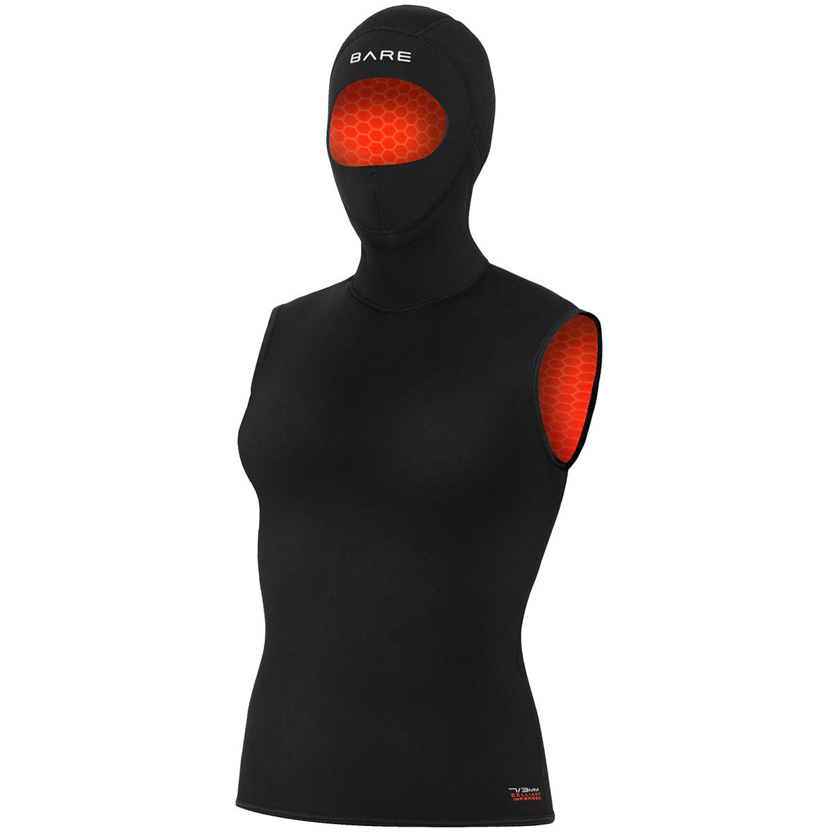 Women's 5/3mm Ultrawarmth Hooded Vest - Thermal Winter Jacket for Cold Weather, Outdoor Activities & Snow Sports
