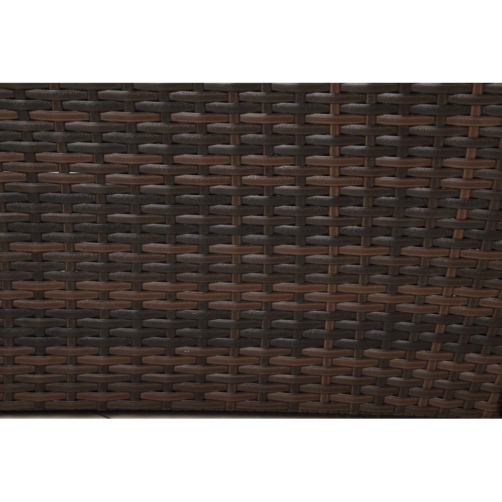 **MJcoffee Round Patio Furniture Set - Outdoor Sectional Sofa with Rattan Daybed, Sunbed & Adjustable Table - Removable Cushions & Retractable Canopy (Blue) - Perfect for Poolside, Garden, or Backyard Relaxation**