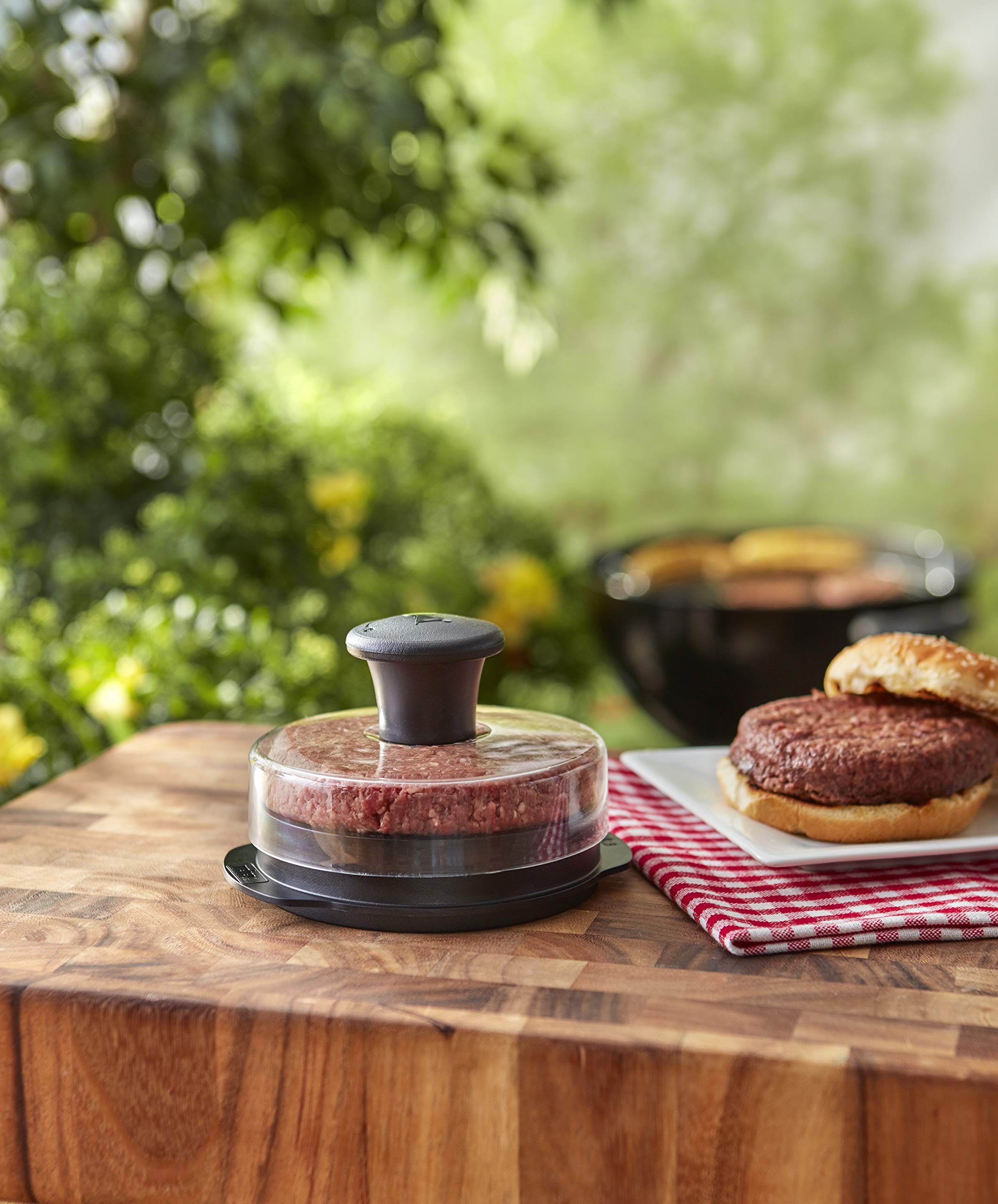 Weber Original Burger Press - Heavy Duty Stainless Steel Patty Maker for Perfect Homemade Burgers - Ideal for BBQ, Grilling, and Outdoor Cooking