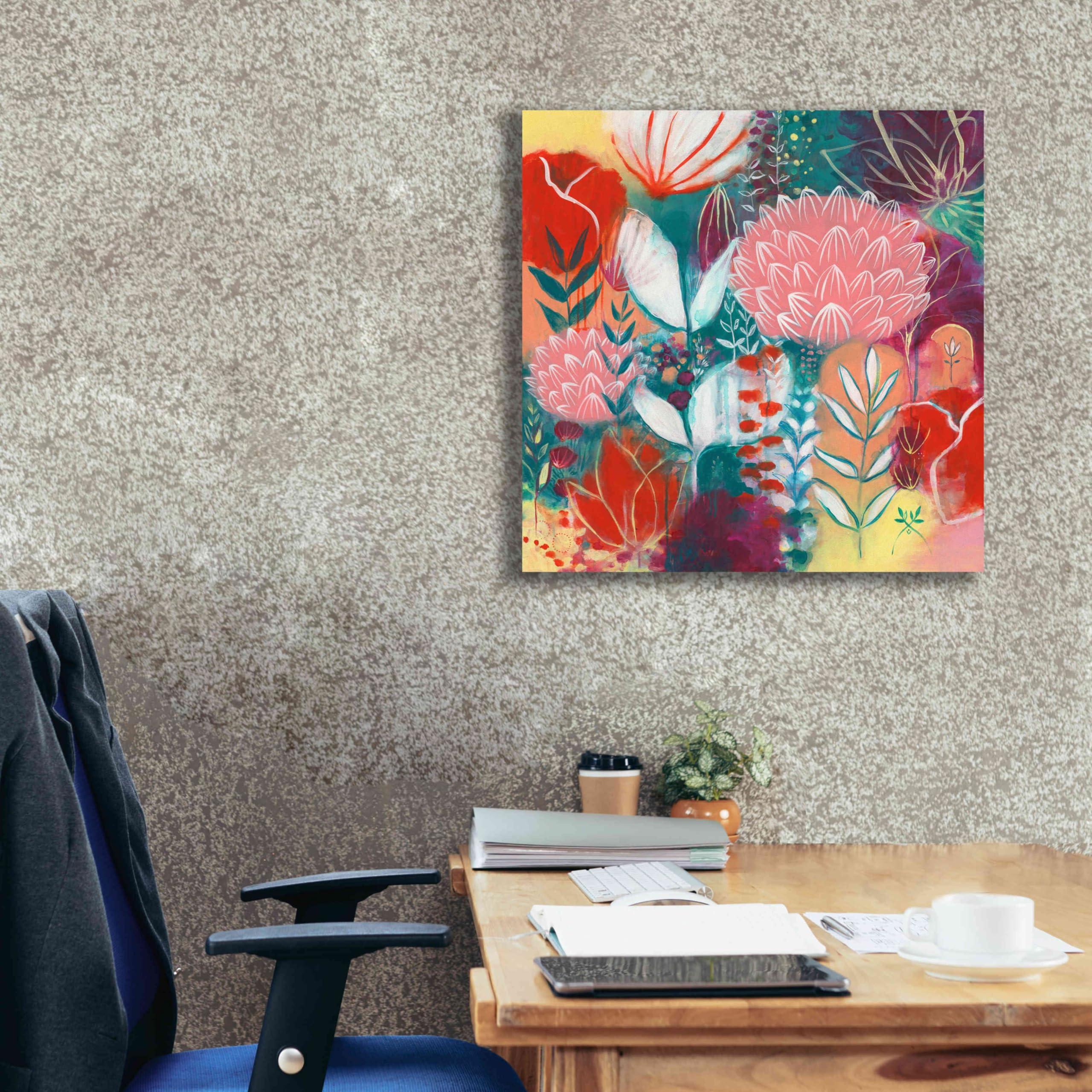 Epic Graffiti 'Sensuality' by Corina Capri - 26x26 Inch Giclee Canvas Wall Art Print - Modern Abstract Home Decor for Living Room, Bedroom & Office