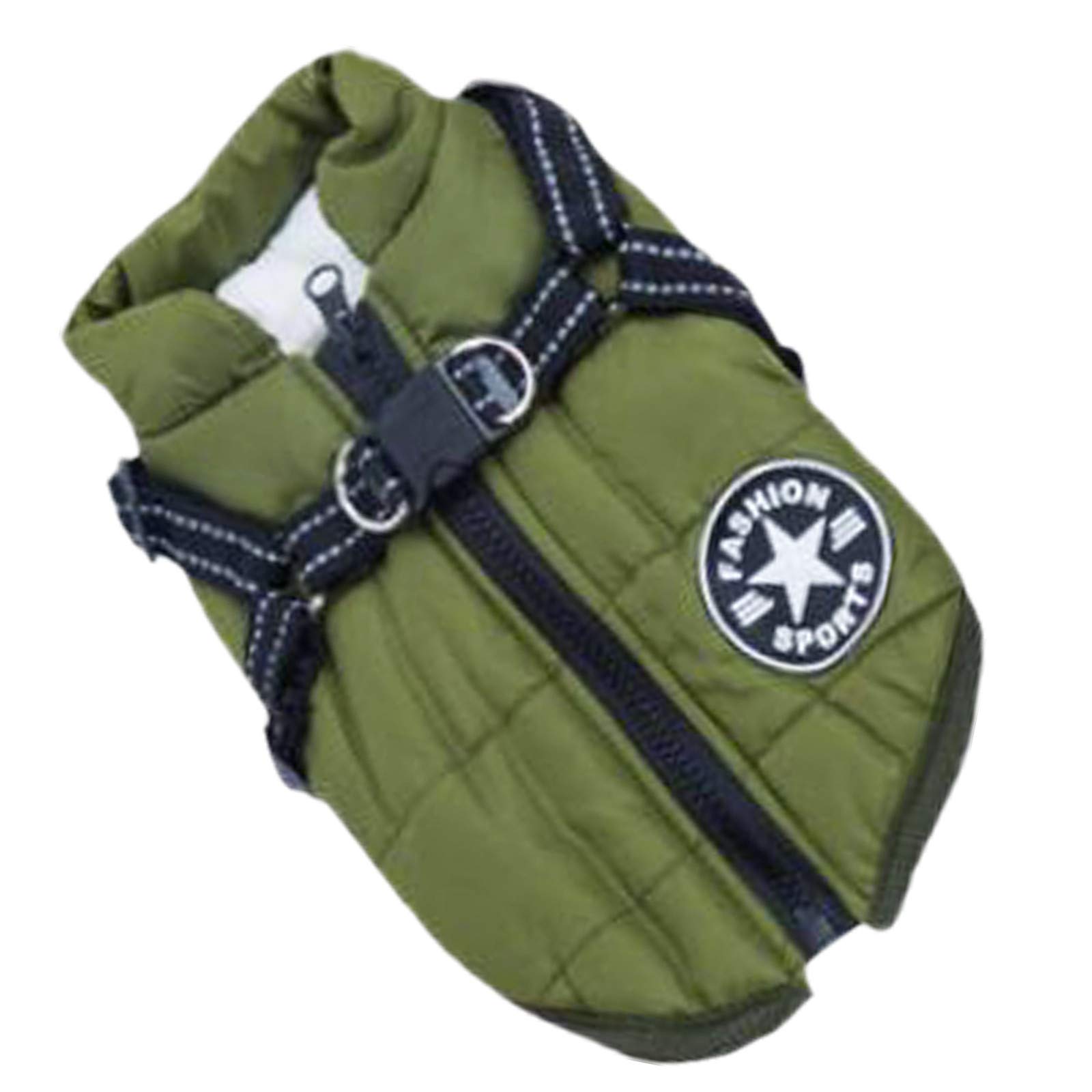 Warm Winter Dog Coat - Thick Cotton Padded Hooded Jacket Vest for Small Medium Large Dogs & Puppies | Cold Weather Pet Apparel for Outdoor Walks & Winter Adventures