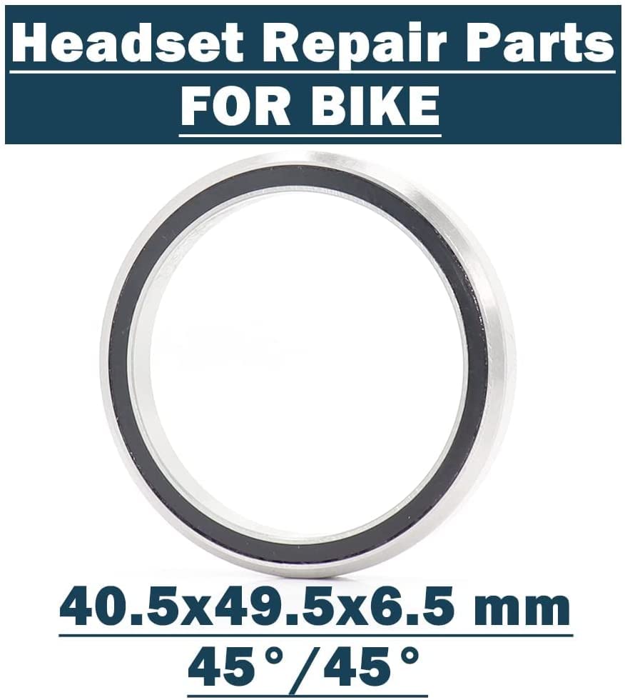 ACB495H6.5 Road Bike Headset Bearings 40.5x49.5x6.5mm 45/45 Degree Chrome Steel Tapered Upper Lower Bearing - Perfect for Cycling Maintenance & Bike Repair