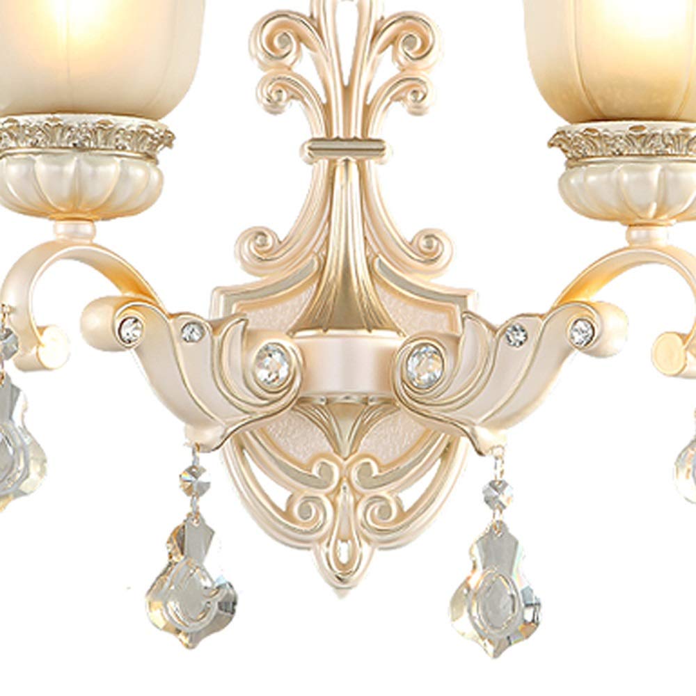 European Style Wall Mounted Light - Hollow Carved Resin Wall Lamp for Bedroom, Living Room, Stairway & Hallway | Bedside Reading Light & TV Background Lighting | Durable & Decorative Home Lighting Solution