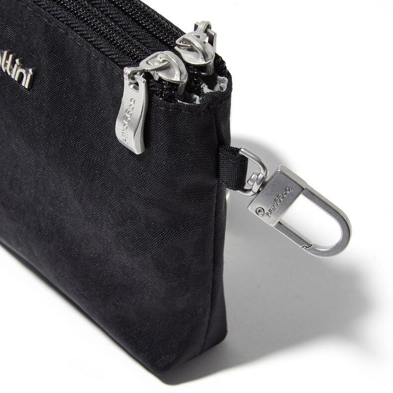 Baggallini RFID Blocking Crossbody Pouch for Women - Secure Travel Wallet for Daily Use, Credit Cards & Passport - Perfect for Commuting, Shopping & Vacations