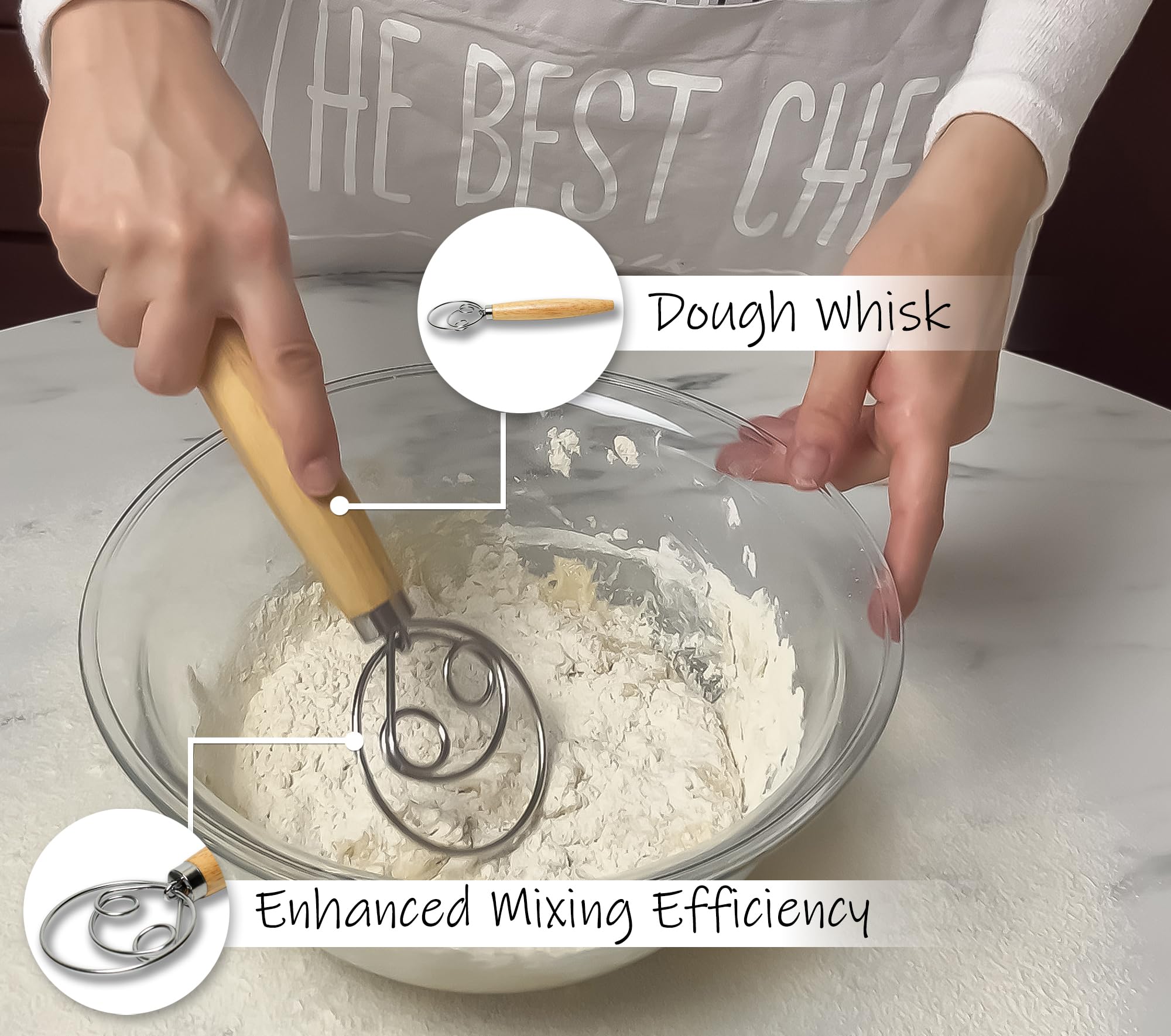 Organic Sourdough Starter Kit with 9-Inch Round Banneton Basket - Complete Bread Baking Supplies Set Includes Flour Sifter, Dough Scraper, Bread Lame, Whisk & Pastry Mat - Perfect for Artisan Homemade Bread, Pizza Dough & Pastry Making at Home