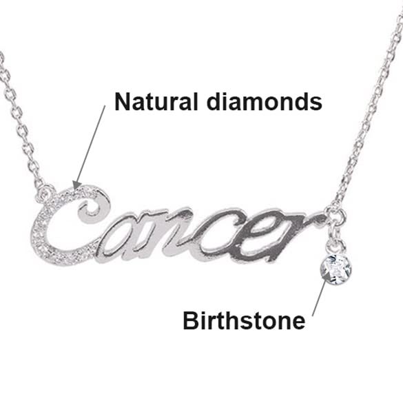 Custom Name Necklace with Natural Diamond - Crown Heart Birthstone Initial Pendant in 925 Sterling Silver, Yellow/White/Rose Gold | Personalized Dainty Jewelry for Women | Perfect Gift for Christmas, Birthday, Anniversary, Valentine's Day, Graduation & Mother's Day | Ideal for Her, Mom, Wife, Girlfriend & Sister | Everyday Wear, Special Occasions & Romantic Gifts