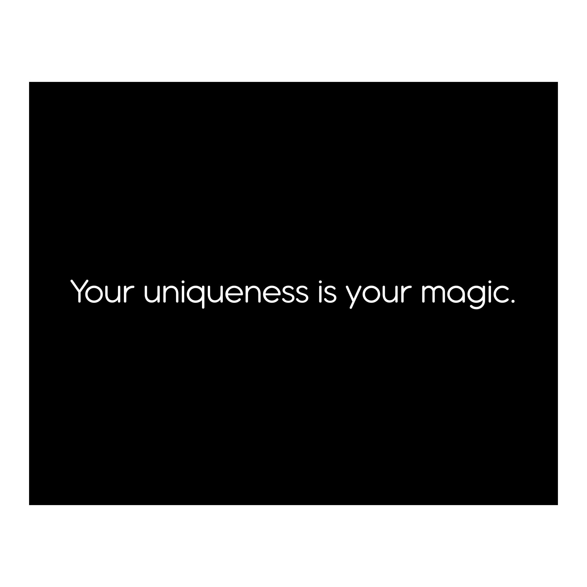 Motivational Wall Decor - Modern Typographic Inspirational Wall Art Print for Home, Bedroom, Living Room & Office - Unframed 10x8 - Perfect for Gifts & Positive Vibes