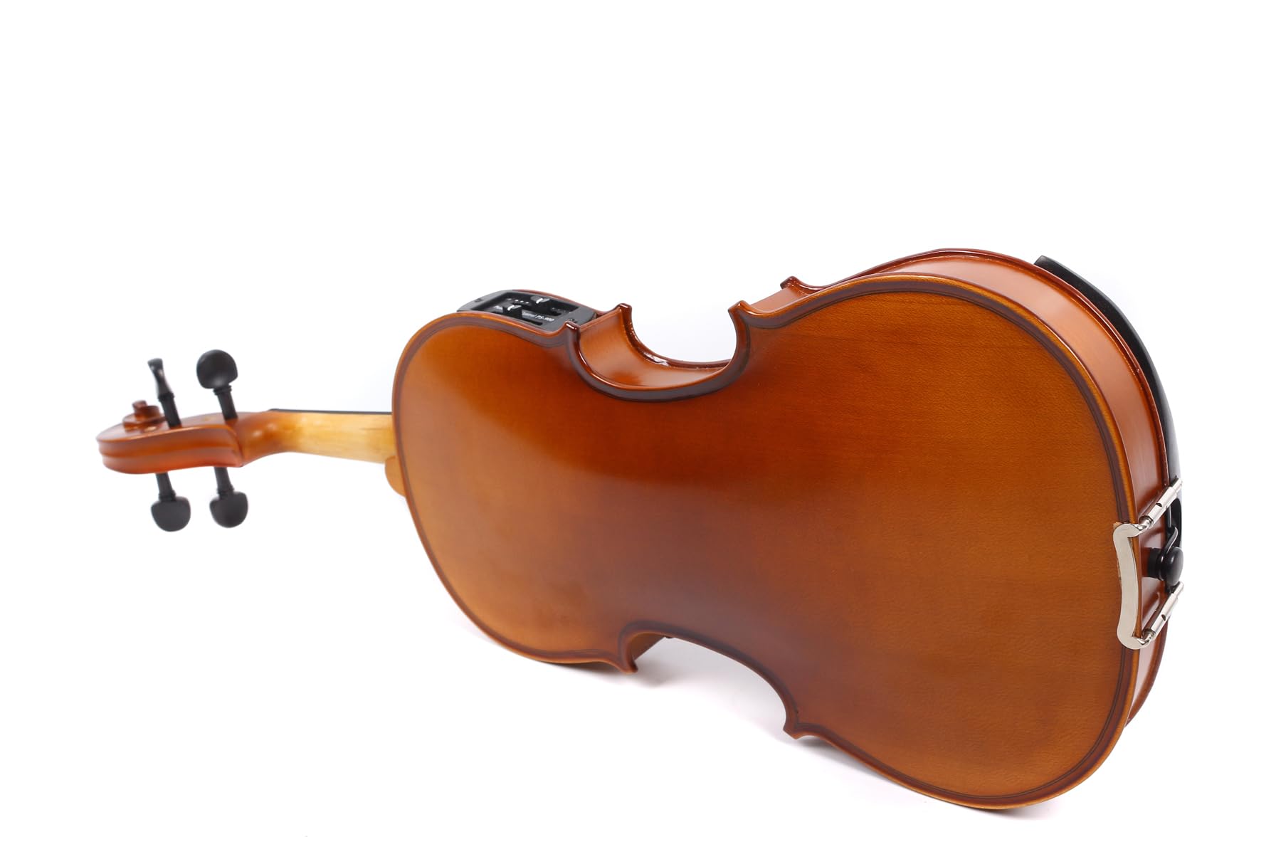 **4 String Acoustic Electric Viola - 16 Inch Solid Maple & Spruce Handmade with Ebony Fittings - Natural Finish | Perfect for Performances, Practice & Studio Recording**