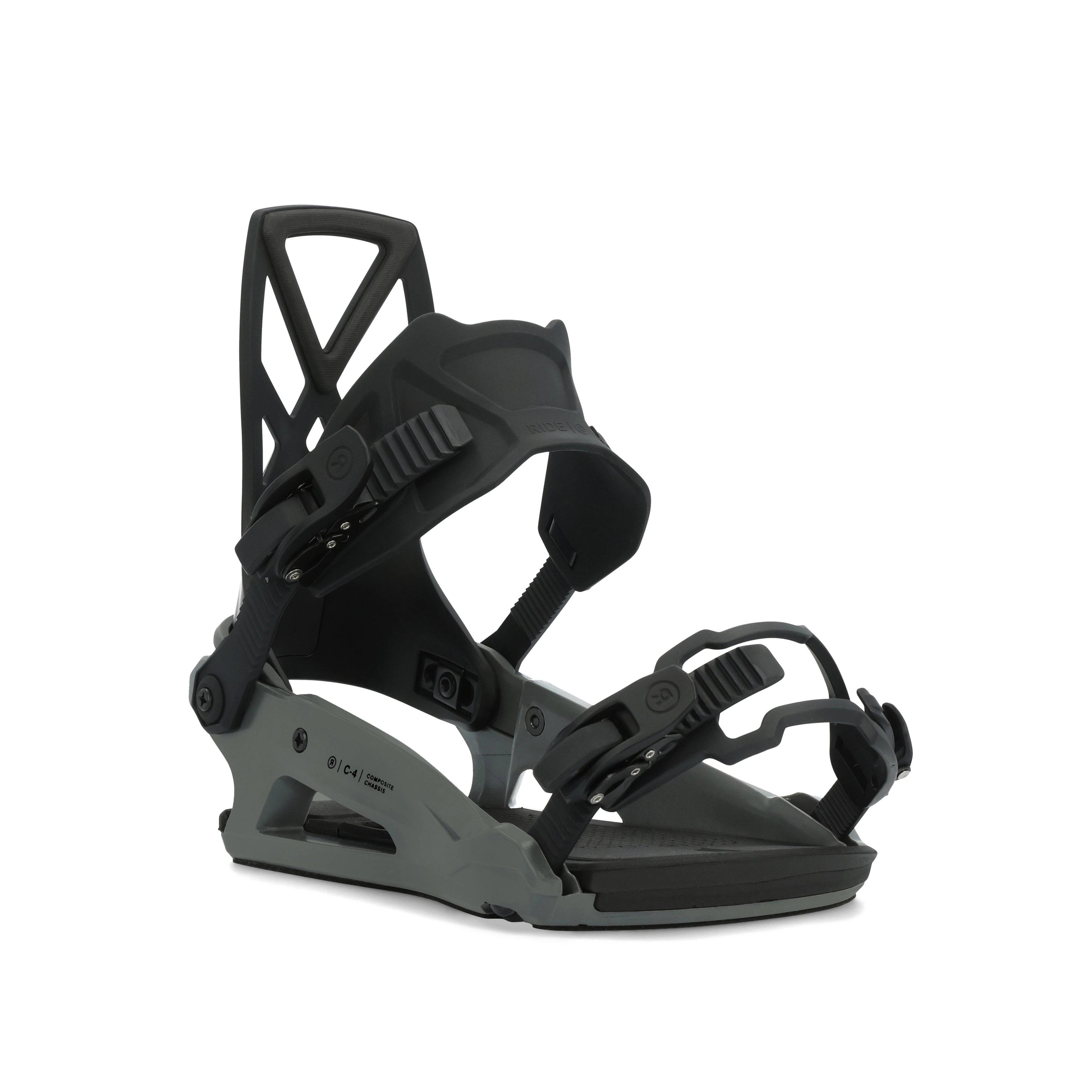 2025 Ride C 4 Snowboard Bindings - High Performance Snowboard Bindings for All-Mountain & Freestyle Riding | Perfect for Powder, Park & Backcountry Adventures