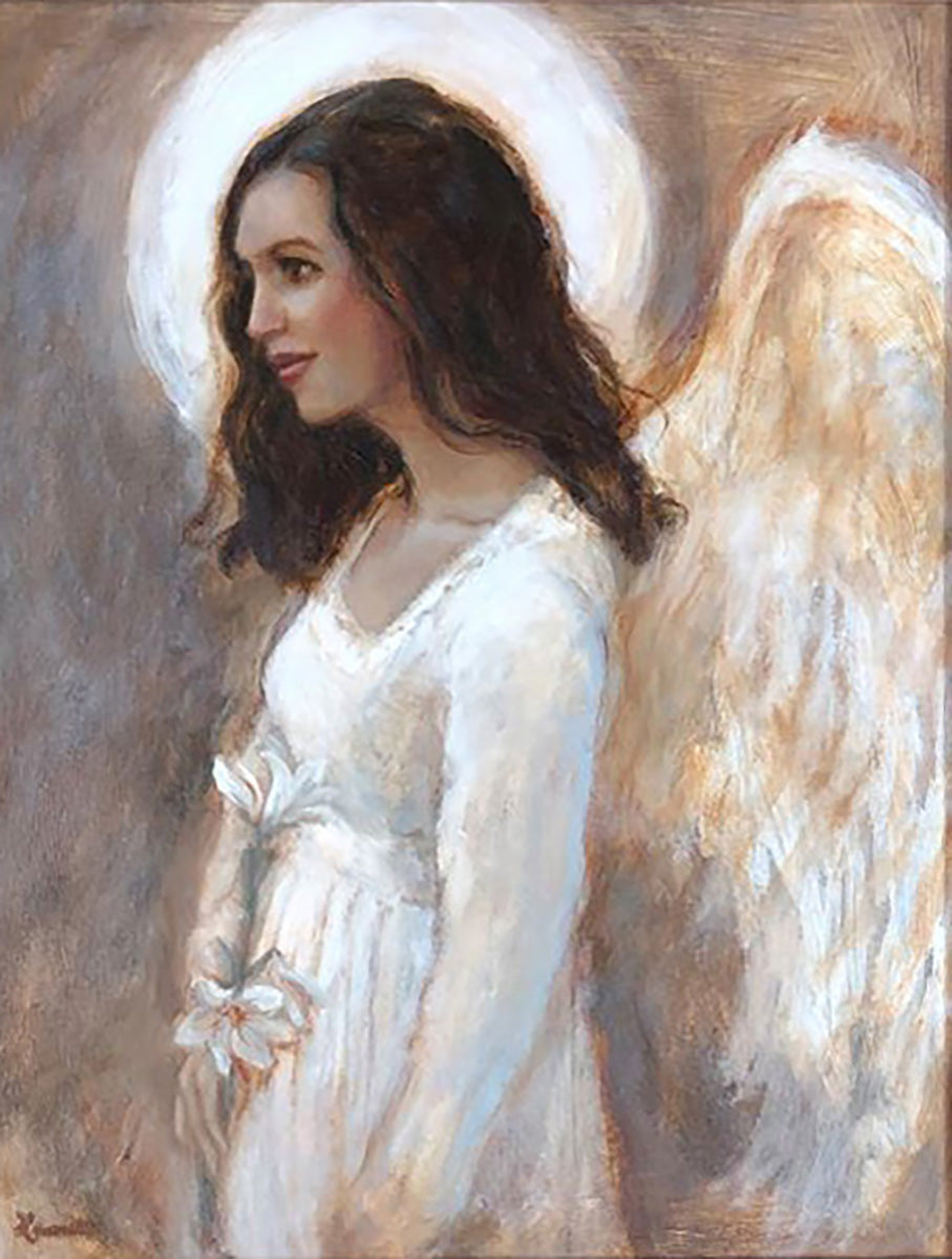 Angel of the Resurrection Original Hand-Painted Wall Art - Religious Home Decor for Living Room, Bedroom & Church