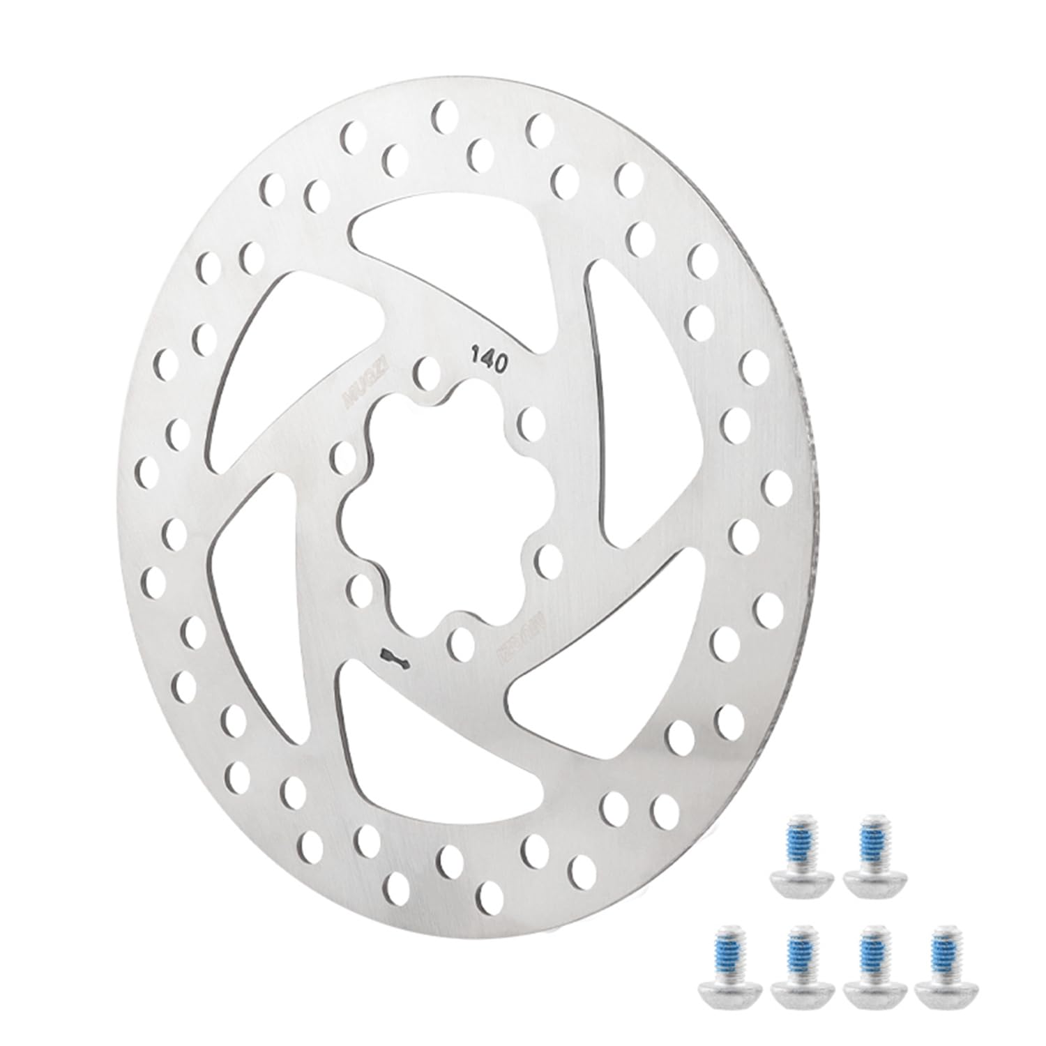 140mm Bike Disc Brake Rotor with 6 Bolts - Compatible with Road Bikes, Mountain Bikes, MTB & BMX - Perfect for Cycling, Commuting and Off-Road Adventures