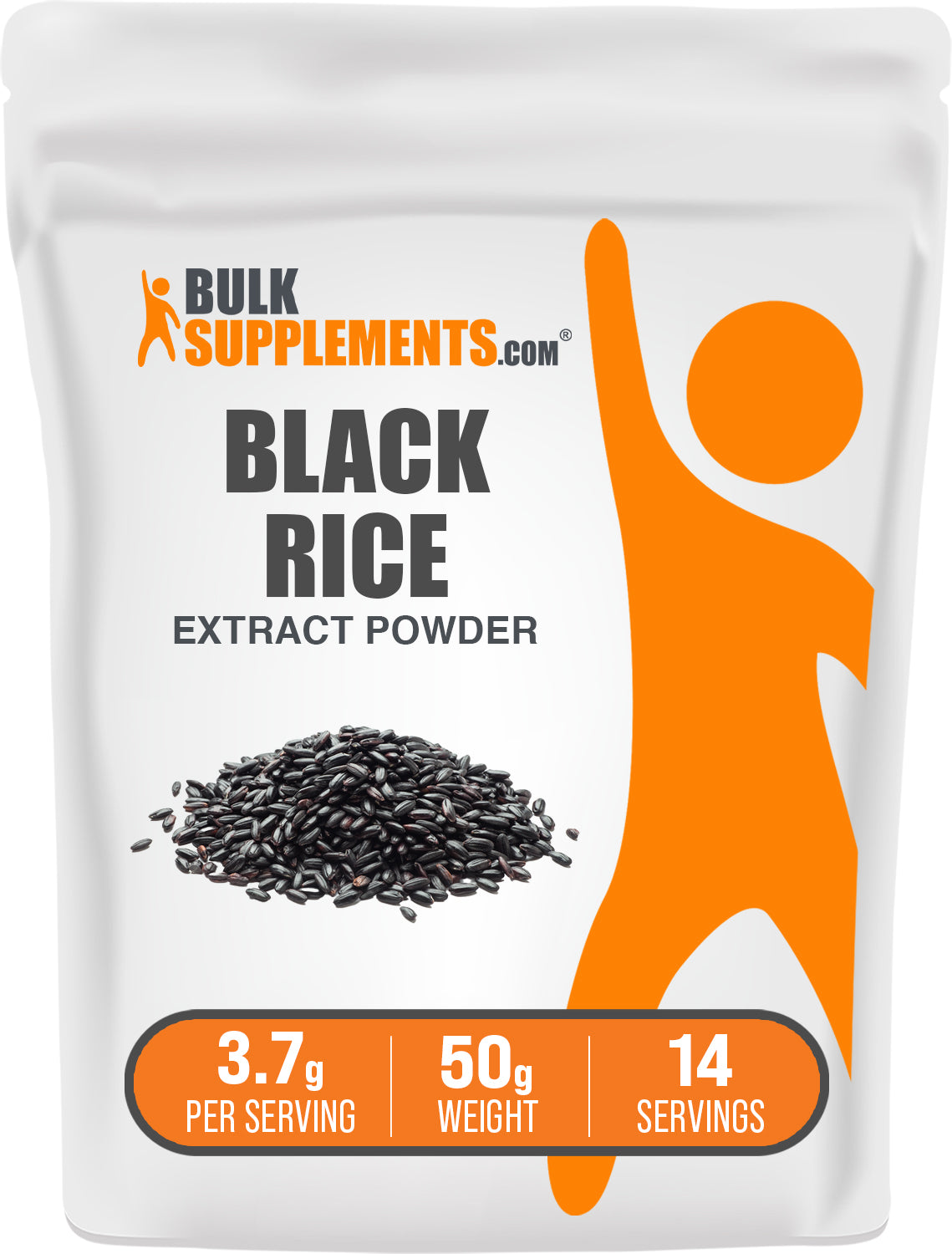 Premium Organic Black Rice Extract Powder - Antioxidant Rich Superfood for Smoothies, Baking & Wellness Drinks