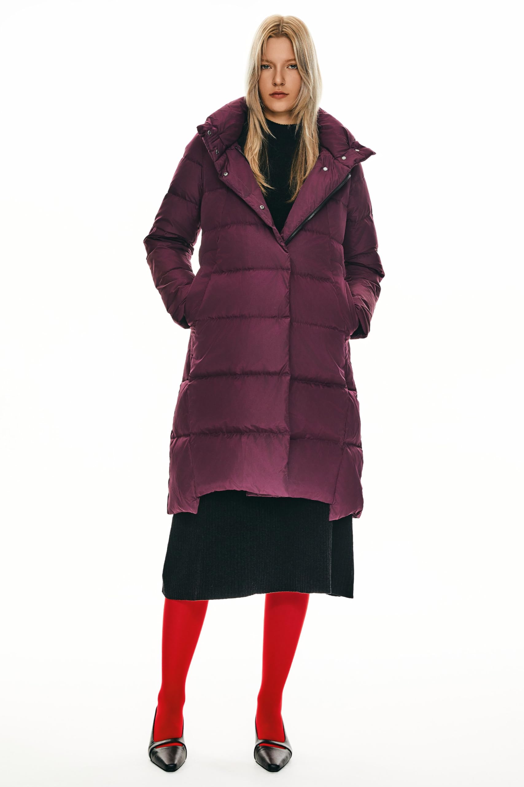 Orolay Women's Thickened Hooded Down Jacket - Warm Long Winter Coat for Cold Weather | Outdoor Activities, Skiing, Snowboarding & Daily Wear