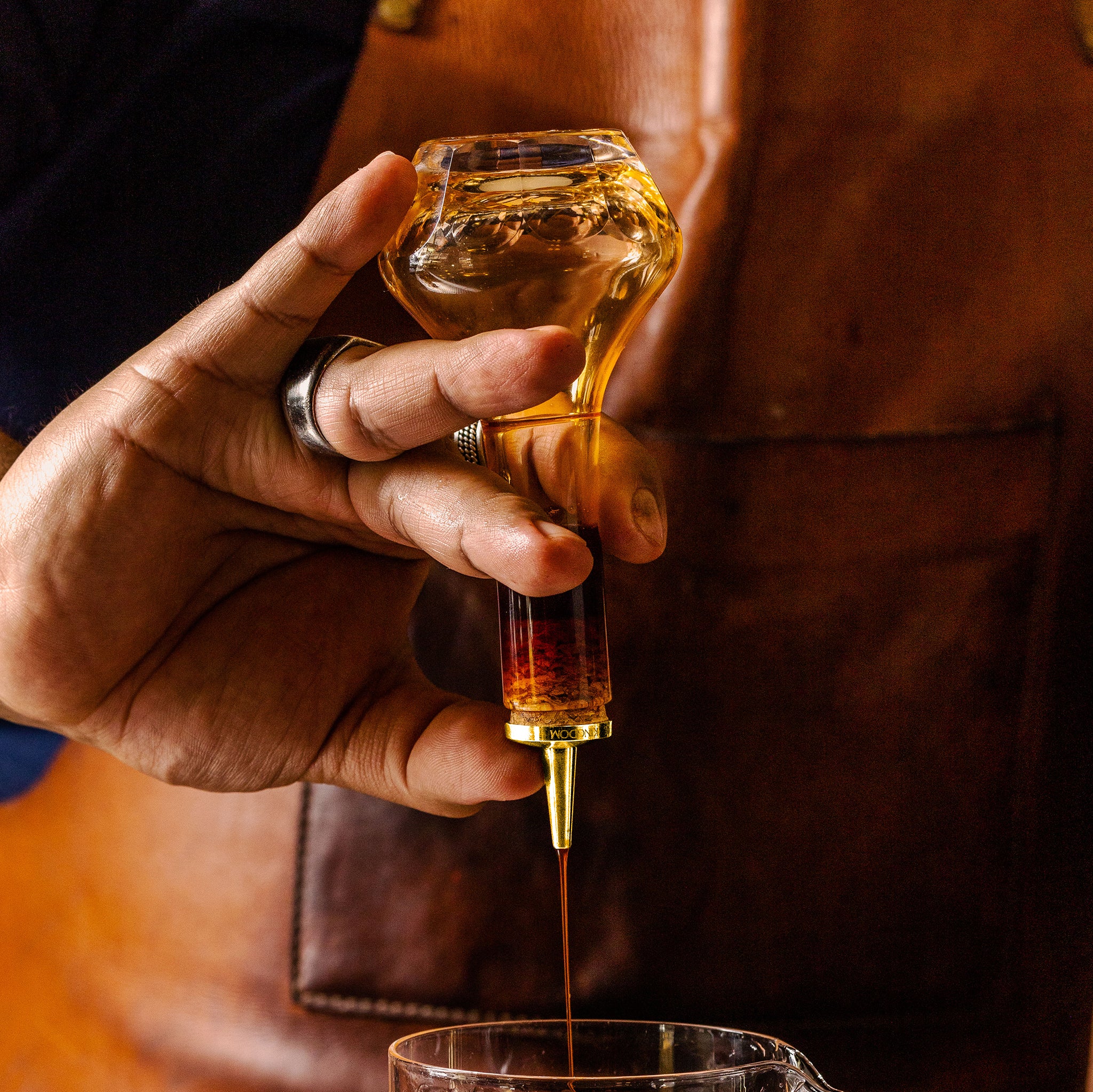 Gold Plated Dasher Top - Set of 3 for Cocktail Shakers, Bar Accessories & Home Bartending Essentials