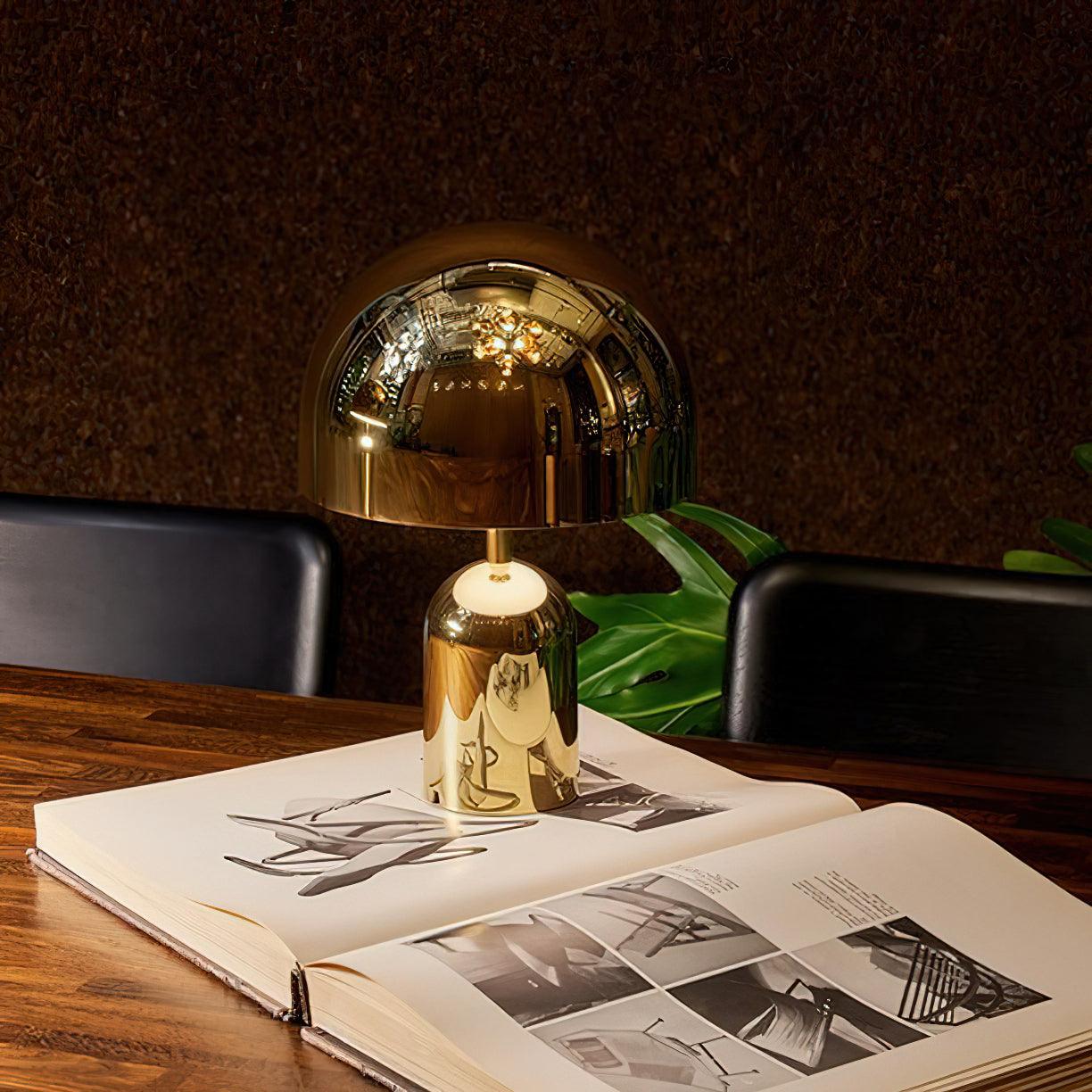 Bell Table Lamp - Modern LED Bedside Night Light with Adjustable Brightness for Bedroom, Living Room & Office - Warm White & Cool White Lighting Options