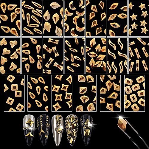 1000Pcs Gold Nail Art Rhinestones