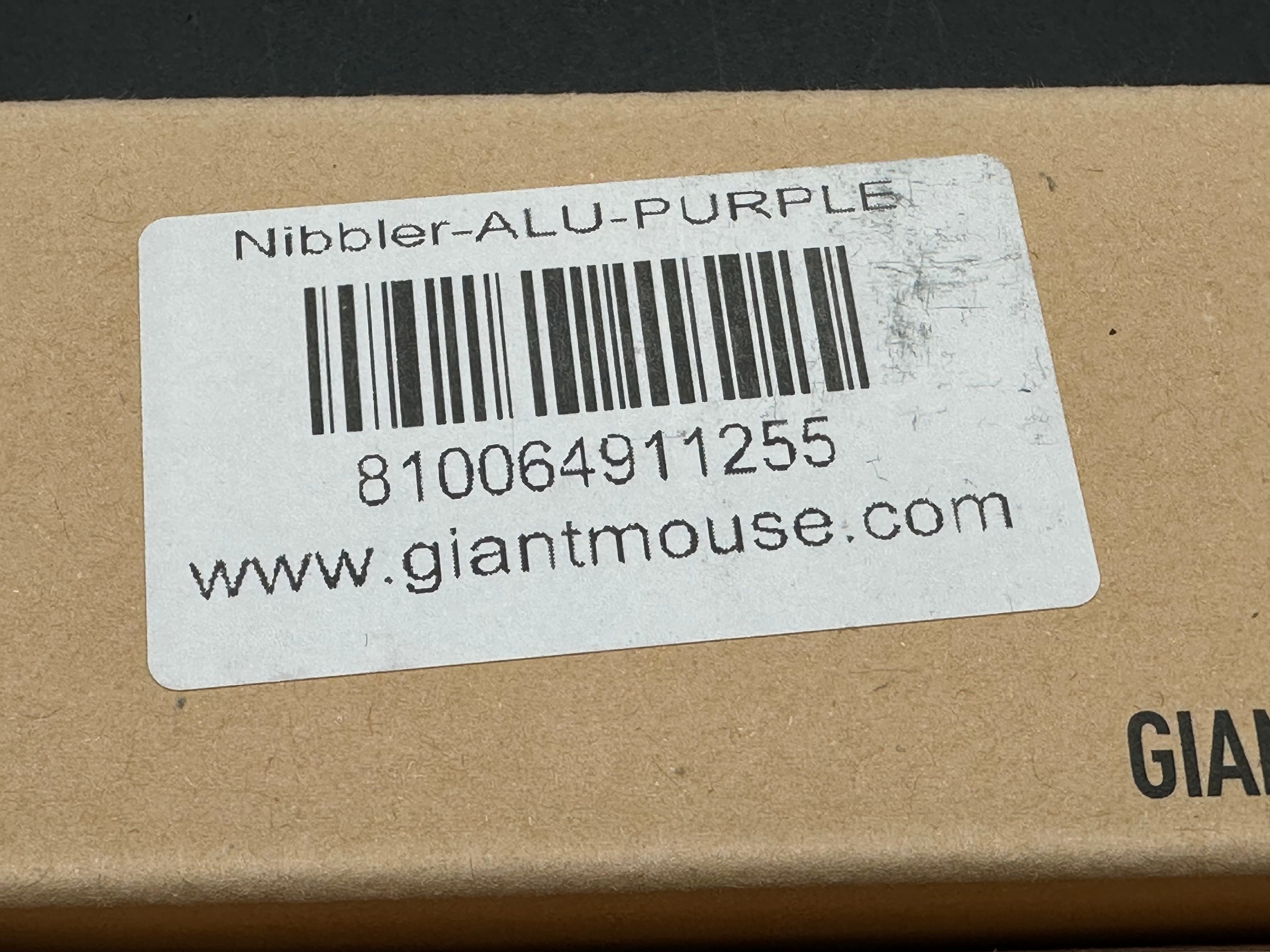 GiantMouse Vox/Anso ACE Nibbler Folding Knife - Purple Aluminum Handle, 1.9