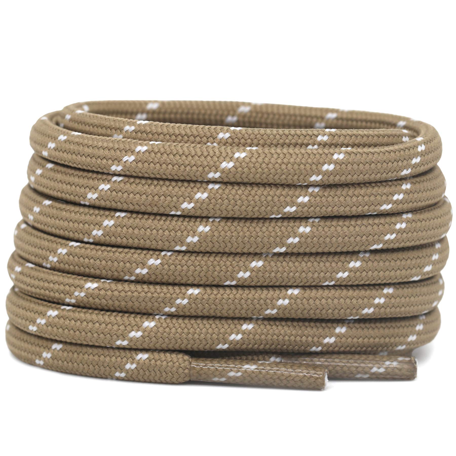 DELELE 2 Pair Thick Round Climbing Shoelaces - Durable Hiking & Boot Laces for Outdoor Adventures, Trail Running & Work Boots | Heavy-Duty Replacement Laces for Hiking Shoes, Work Boots & Outdoor Gear