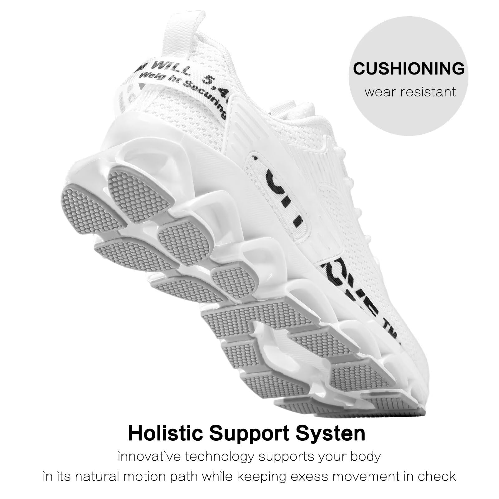 Vooncosir Men's Breathable Mesh Running Shoes - Lightweight Non-Slip Athletic Sneakers for Walking, Jogging & Gym Workouts | Comfortable Casual Sports Shoes for Men