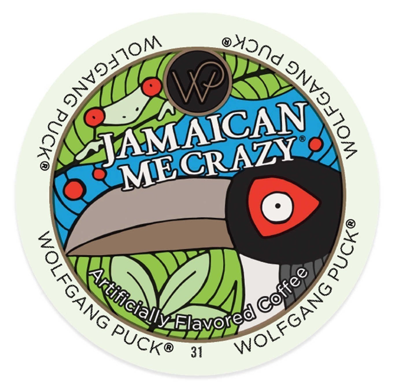 Wolfgang Puck Jamaican Me Crazy 96 K-Cups - Premium Flavored Coffee Pods for Keurig Brewers - Perfect for Home, Office & Morning Coffee Break