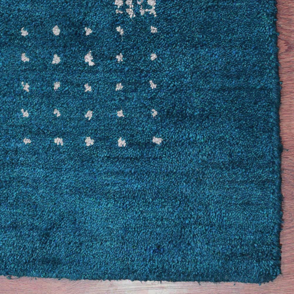 Hand Knotted Aura Rug - Premium Bohemian Style Area Rug for Living Room, Bedroom & Dining Room - Soft & Durable Home Decor with Non-Slip Backing