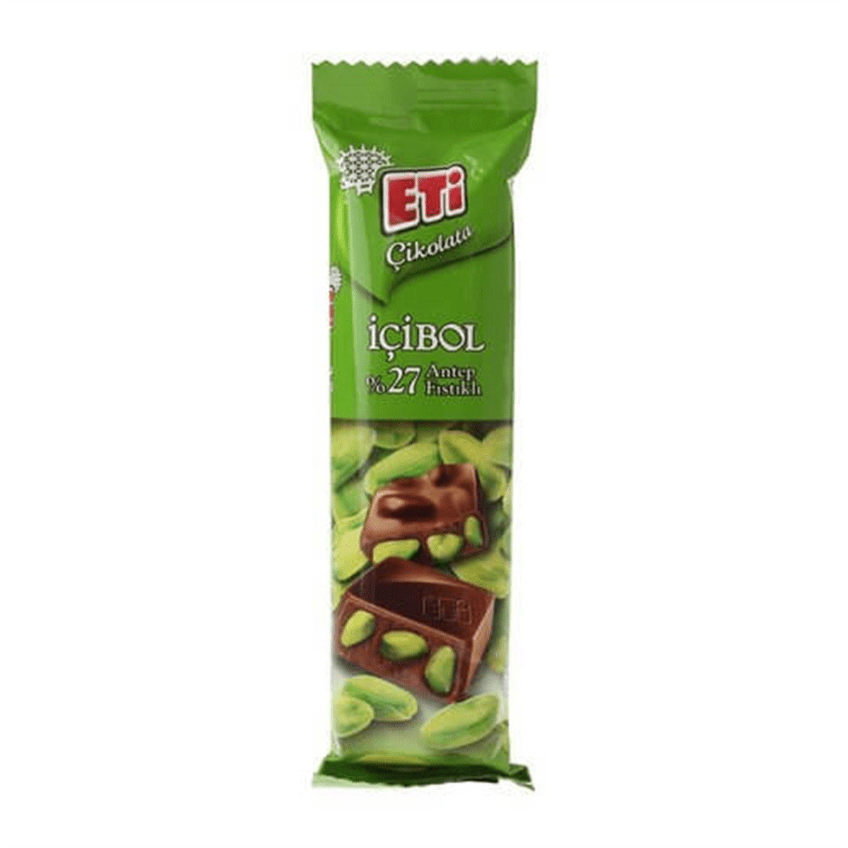Premium Pistachio Chocolate Bar - Eti Icibol - 30g - Delicious Snack for Gifts, Parties & Desserts