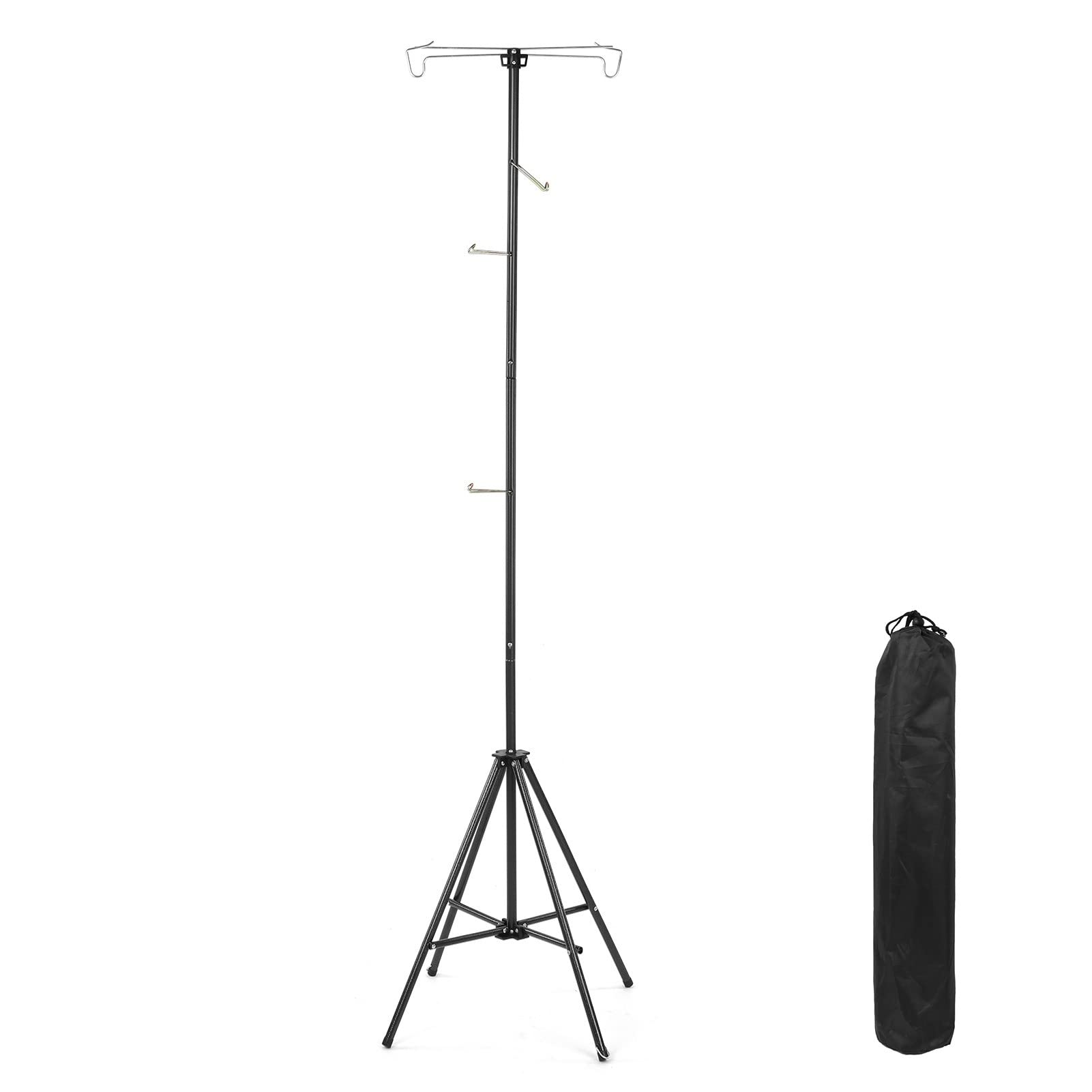**MengK Detachable Lantern Stand Lamp Tripod - Adjustable Camping Light Holder, Portable Outdoor Lighting Accessory for Hiking, Backpacking, and Backyard Parties**