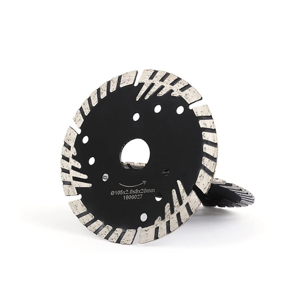 105mm Diamond Saw Blade for Angle Grinder - Slant Protection Teeth for Cutting Stone, Granite, Marble, Concrete - 5/8-11 Thread - Perfect for DIY Projects, Construction, and Tile Work