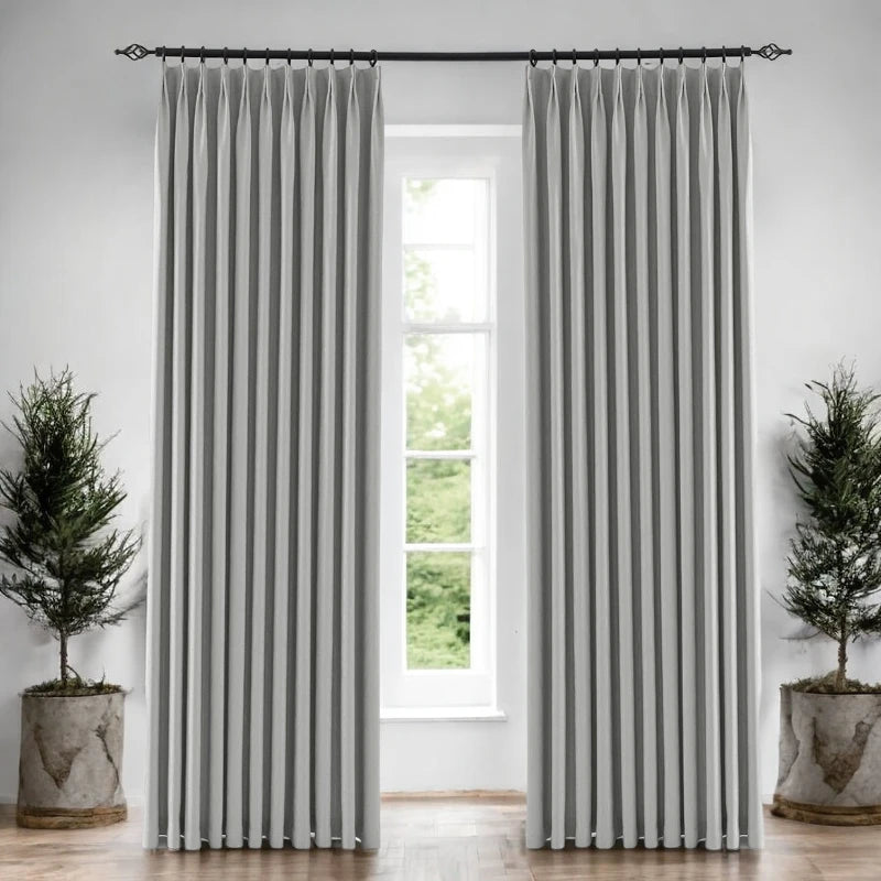 Violet Polyester Waterproof Blackout Curtains for Bedroom - Custom Size Thermal Insulated Window Drapes for Living Room & Nursery (Light Blocking, Noise Reducing)