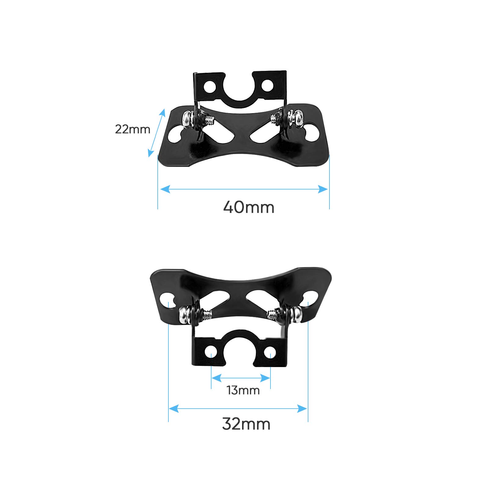 Universal Rear Camera Mounting Bracket - 4 Pack | Dash Cam Mirror Cam Backup Camera Holder | Compatible with Most Reverse & Rearview Cameras | Perfect for Cars, Trucks & SUVs | Easy Installation & Secure Fit