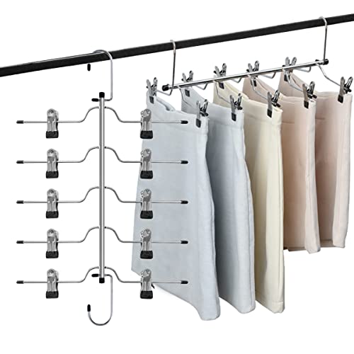 4 Packs Metal Skirts Hangers