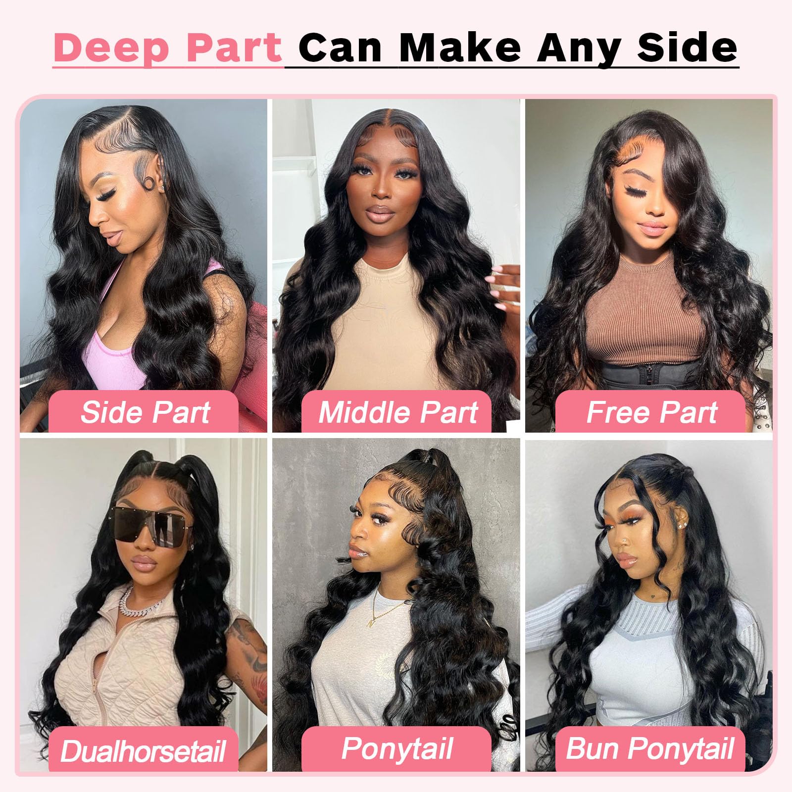 13x6 HD Lace Front Wigs Human Hair - 30 Inch Body Wave Glueless Wig 250% Density Pre-Plucked with Baby Hair (Natural Color) | Perfect for Daily Wear, Cosplay, and Special Occasions