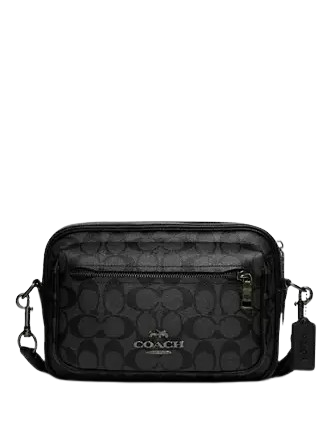 Coach Elias Signature Canvas Crossbody Bag - Stylish & Compact Handbag for Women | Perfect for Everyday Use, Travel & Shopping
