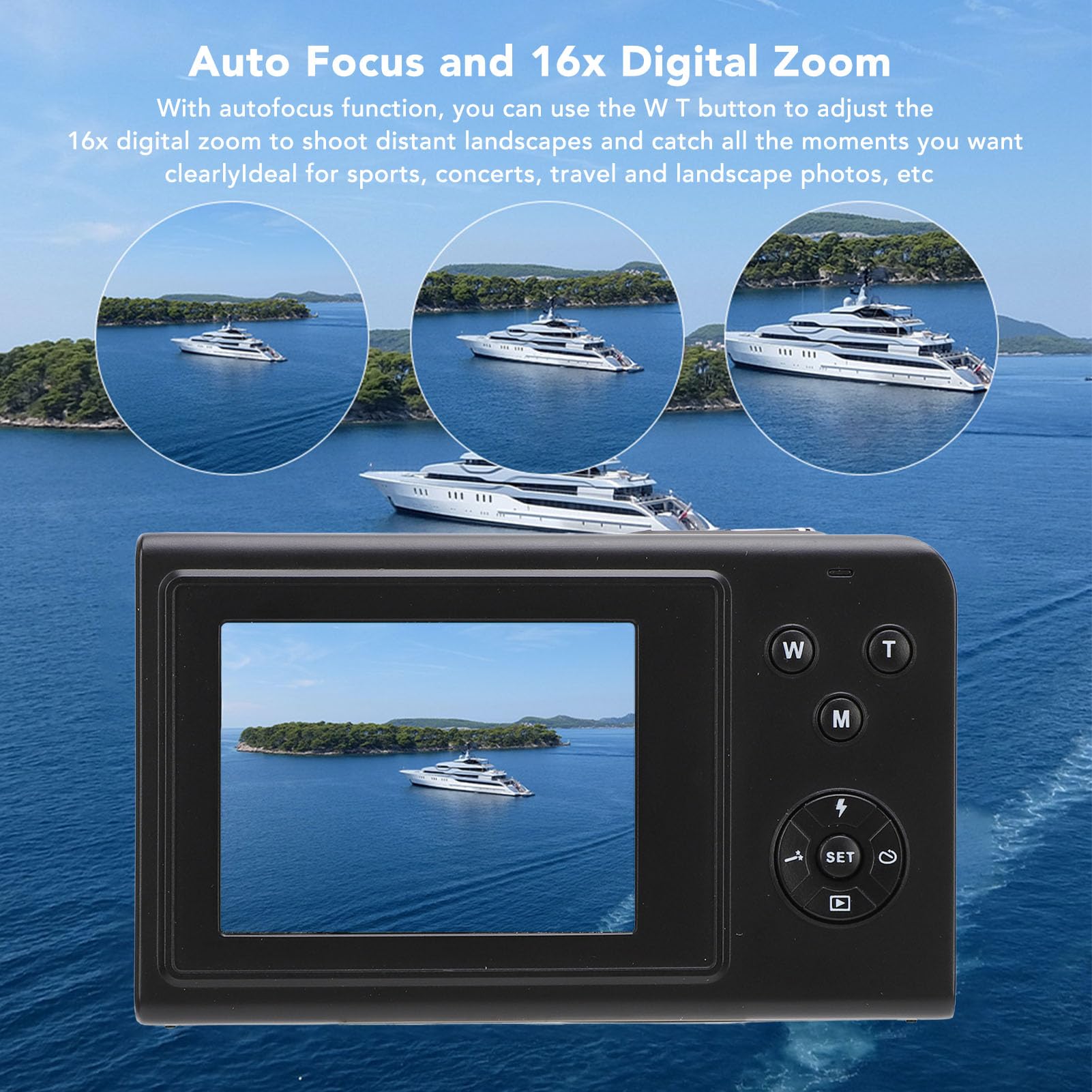 4K 68MP Digital Camera with 2.4