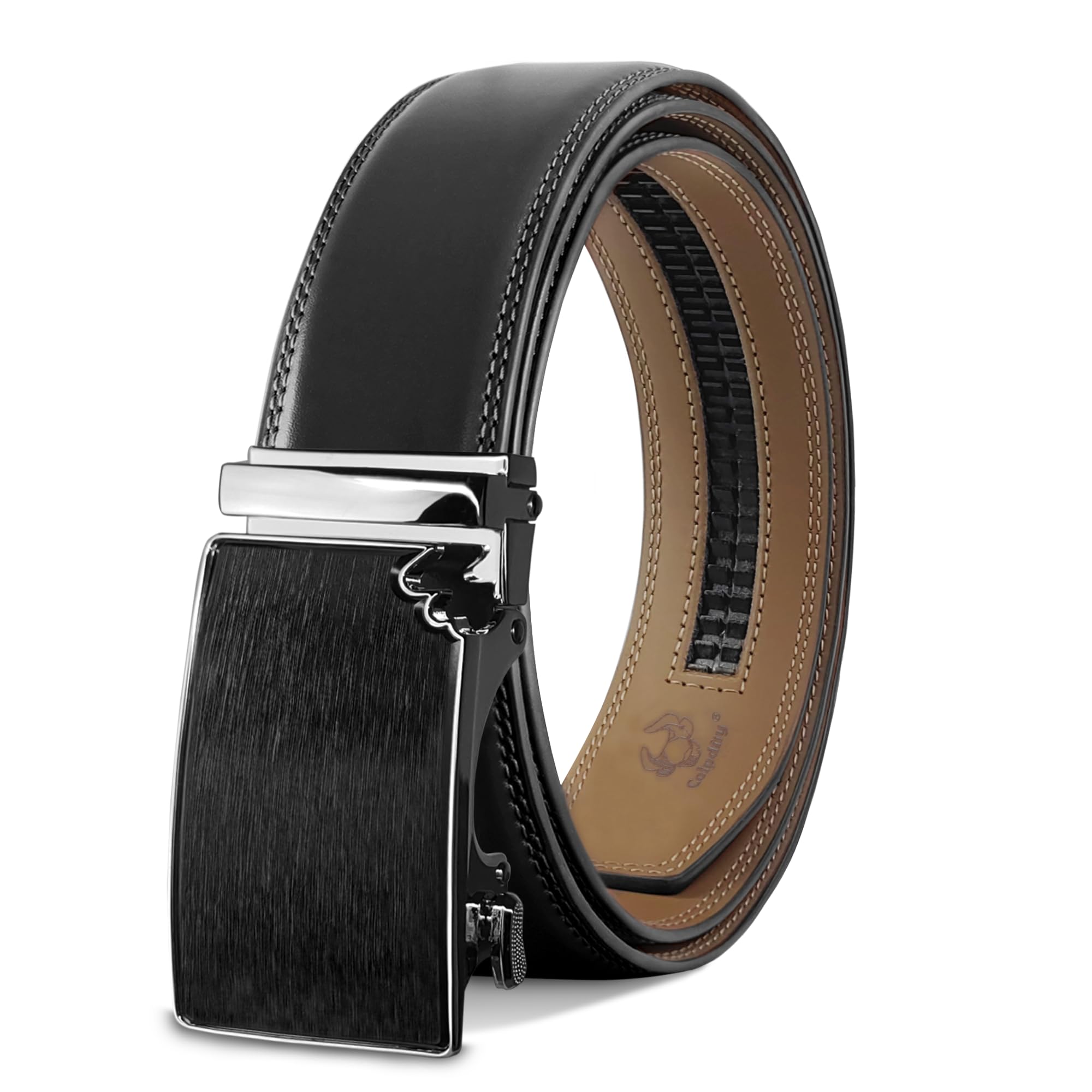 Premium Men's Leather Ratchet Dress Belts - Adjustable & Stylish for Jeans & Business Casual | Perfect for Office, Wedding & Everyday Wear