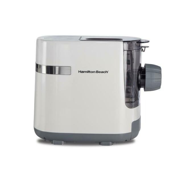 Refurbished Hamilton Beach 86650 Automatic Electric Pasta & Noodle Maker Machine with Full Warranty - Perfect for Homemade Italian Pasta, Asian Noodles & Family Cooking