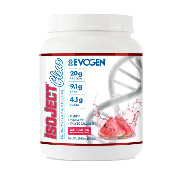 Evogen IsoJect Clear Whey Protein Isolate Powder - 520g for Muscle Recovery & Post-Workout Nutrition - Ideal for Athletes & Fitness Enthusiasts