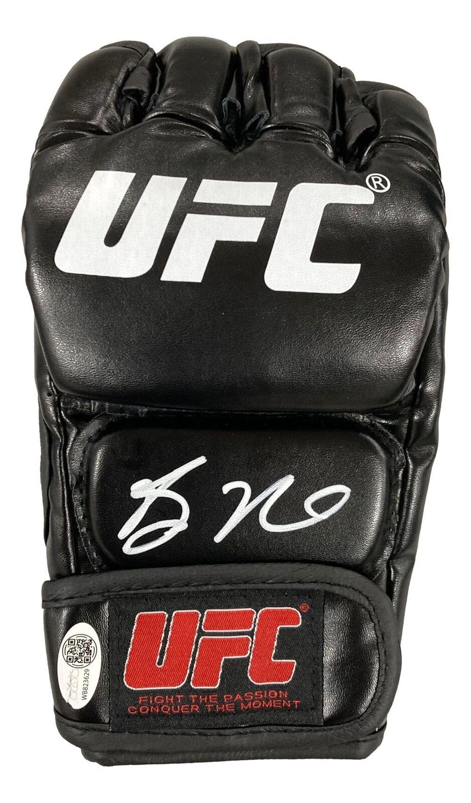 Bo Nickal Autographed White UFC Fight Gloves with JSA ITP Certificate - Collectible MMA Memorabilia for Fans & Sports Enthusiasts - Perfect for Display, Gifts, and Memorabilia Collections