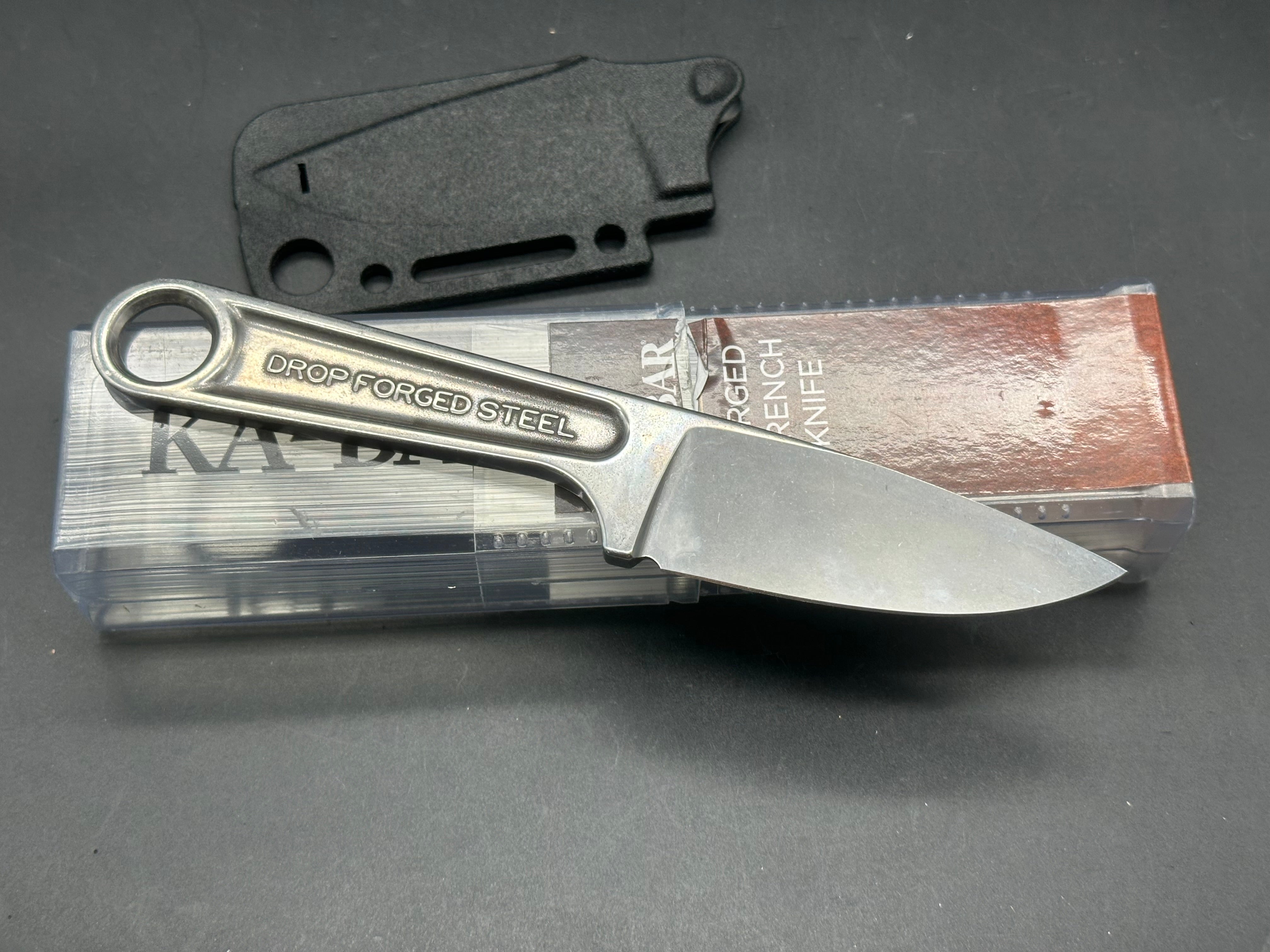 KA-BAR Wrench Knife - Durable Multi-Tool Survival Knife for Camping, Hiking & Outdoor Adventures | Tactical Fixed Blade with Sheath | Gift for Men & Military Enthusiasts