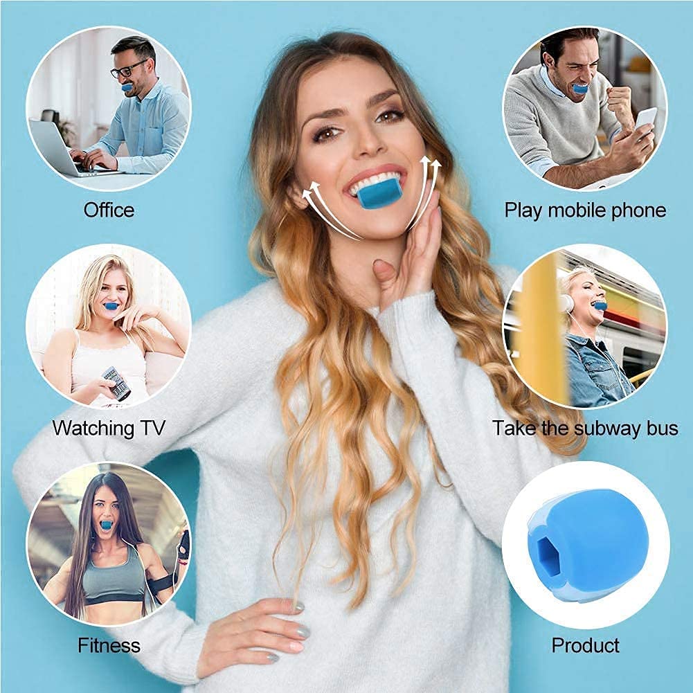 Overa Jaw Exerciser Ball - Double Chin Reducer & Jawline Shaper for Men and Women | Face Lift, Chin Slimming & Neck Muscle Toner | Perfect for Home Gym, Office Workouts & Facial Yoga (1 Pack)