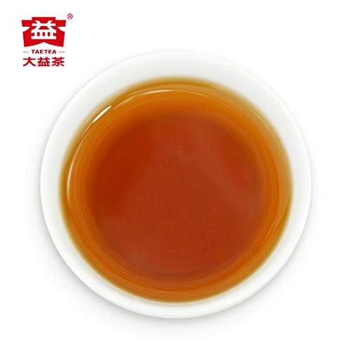 Premium Organic Menghai Tian Chun Ripe Pu-erh Tea Cake - 300g Aged Black Tea for Relaxation & Digestion | Perfect for Gifting, Afternoon Tea & Meditation Moments