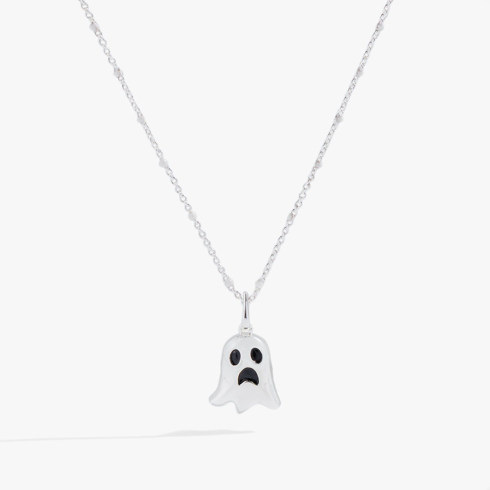 Ghost Necklace - Gothic Pendant for Women & Men - Halloween Jewelry Gift - Perfect for Parties, Cosplay & Everyday Wear