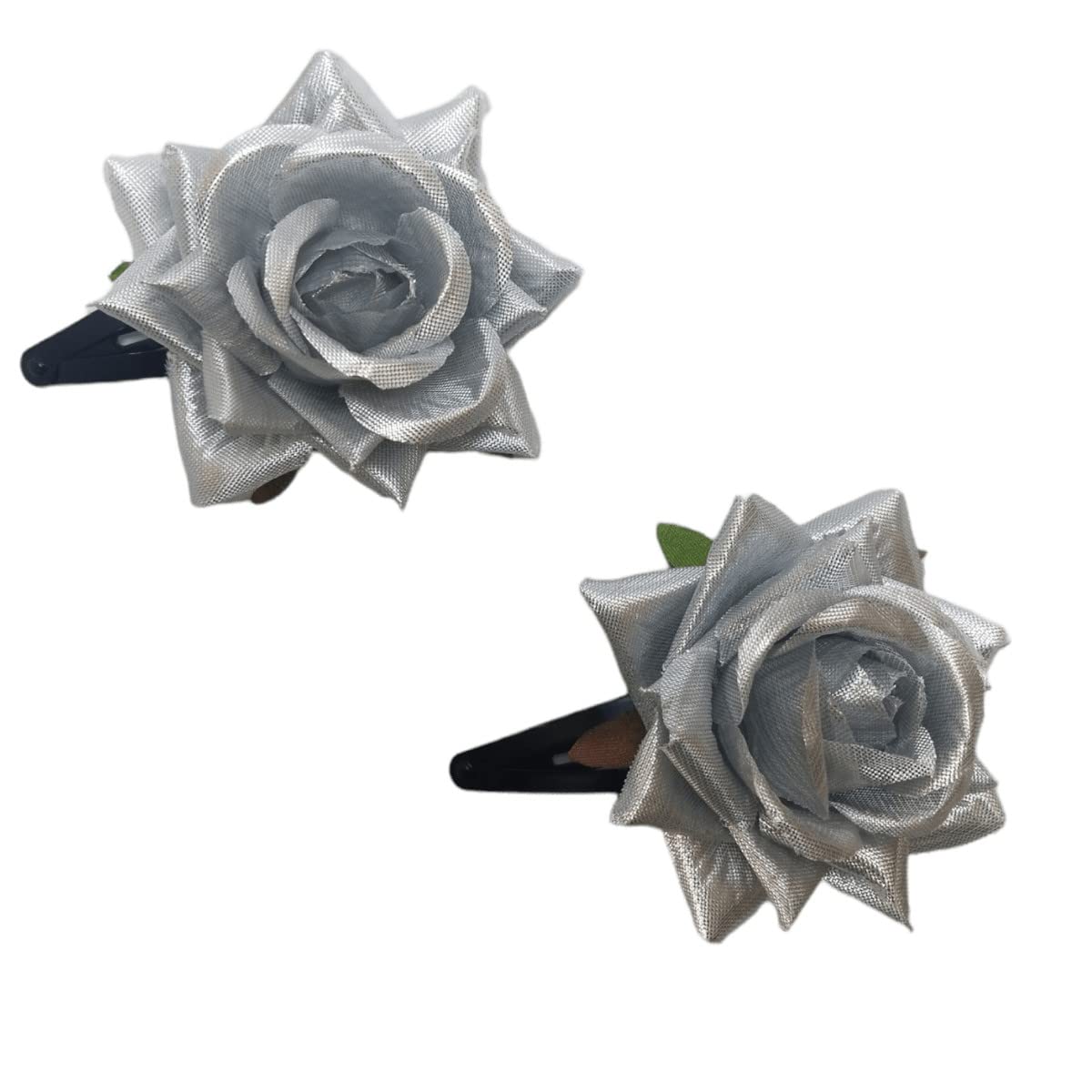 LYF5STAR Handmade Artificial Rose Hair Clip - Elegant Bridal Hair Accessories for Women & Girls, Pack of 2 | Perfect for Weddings, Parties, TikTok Videos & Everyday Fashion
