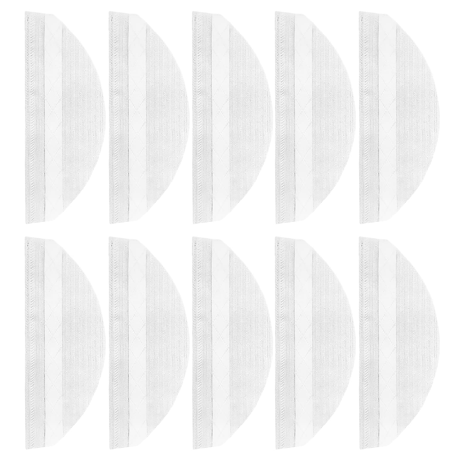 10-Pack Washable Mop Pads for Eufy X8 Vacuum Cleaner - Reusable Disposable Mop Cloths, Microfiber Cleaning Rags for Floors (White) - Perfect for Hardwood, Tile & Laminate Floor Cleaning