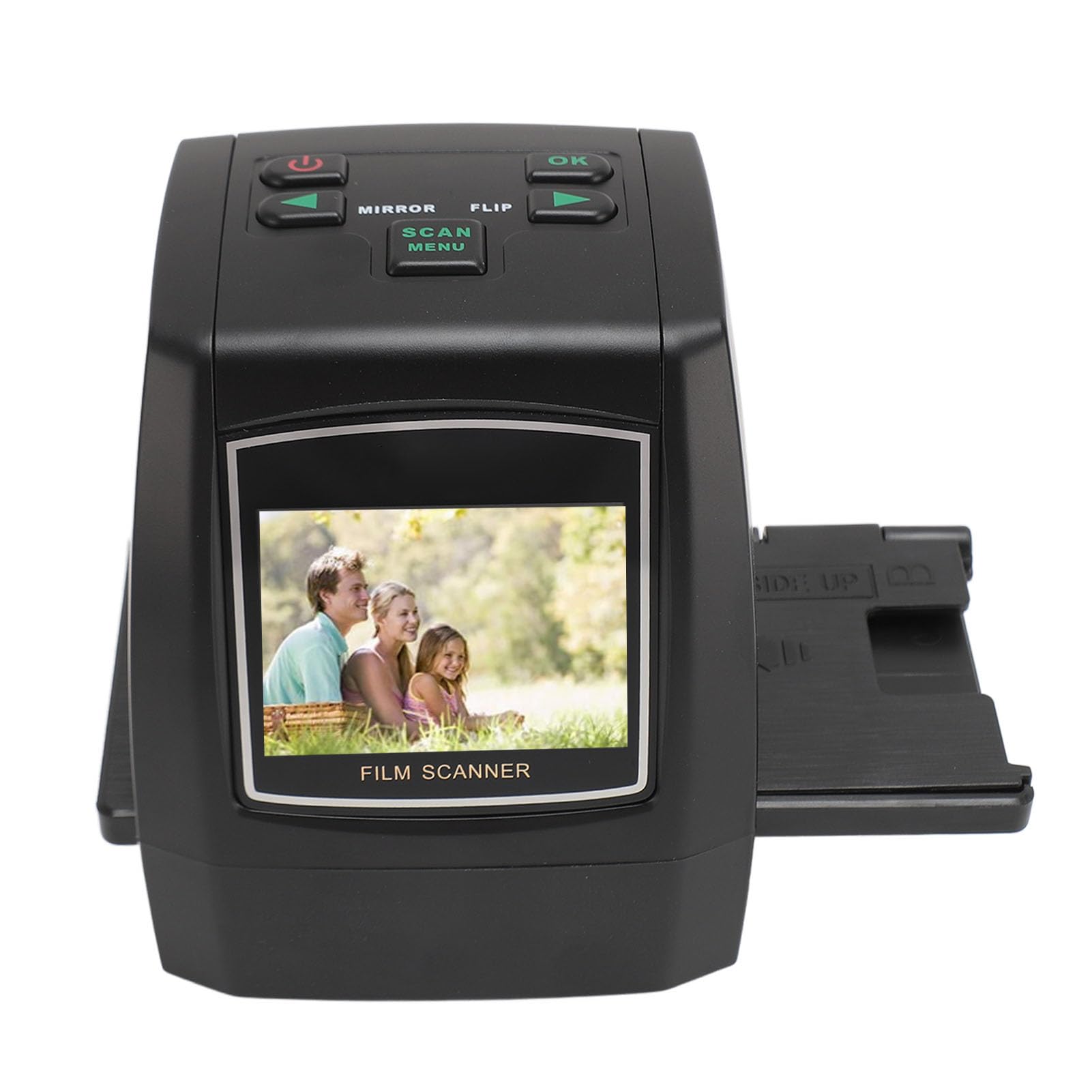 22MP High Resolution Film Scanner - Convert Slides & Negatives to Digital JPEG with 2.4