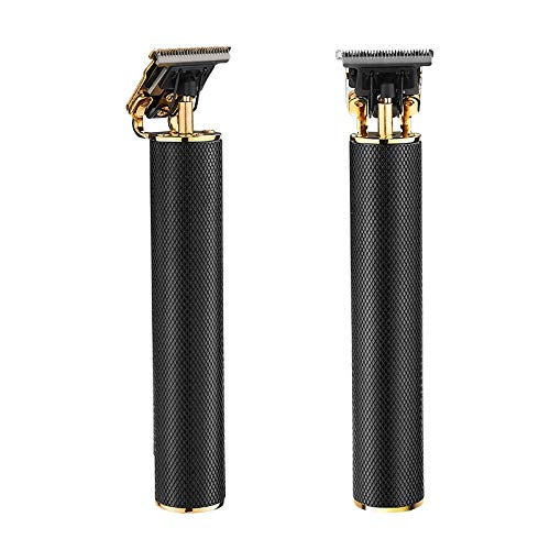 Professional Men's Hair Clippers - USB Rechargeable Electric Hair Trimmer with Metal Body & Lithium Battery - Fast Charging Barber Kit for Home & Salon Use - Perfect for DIY Haircuts, Beard Trimming & Grooming (Black)